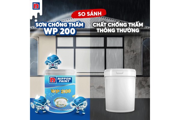 Sơn chống thấm Nippon WP200 và chất chống thấm khác nhau như thế nào? Sử dụng loại nào để có kết quả tối ưu nhất?