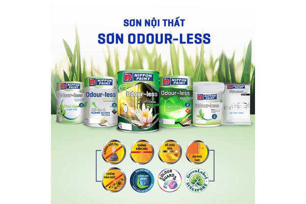 Top 4  Sơn Nippon nội thất cao cấp chống bám bẩn, lau chùi vượt trội nên được sử dụng trong mọi gia đình