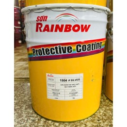 Sơn Raibow Chịu nhiệt 300 độ C màu bạc (18L)