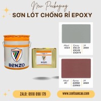 Sơn lót chống rỉ Epoxy Benzo 17.5L - Màu xám